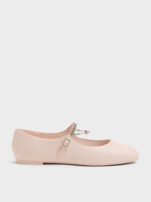 CHARLES & KEITH - Double-Chain Charm Mary Jane Flats