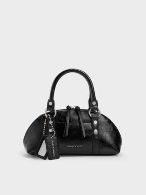 Charles & Keith - Tatiana Studded Bowling Bag
