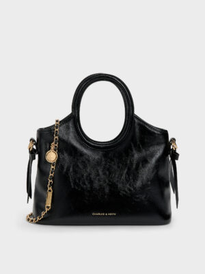 Charles & Keith - Mini Dalia Bow Oval-Handle Tote Bag