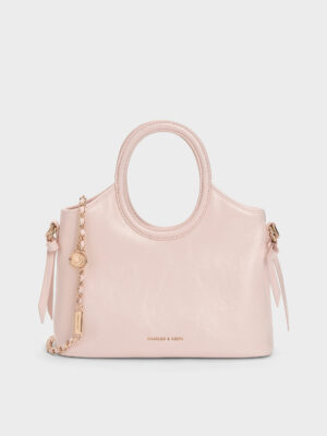Charles & Keith - Mini Dalia Bow Oval-Handle Tote Bag