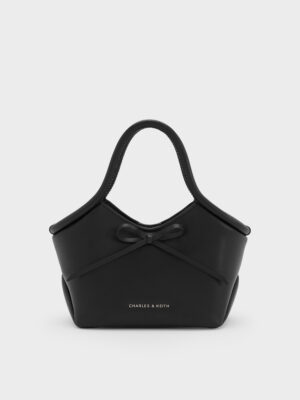 Charles & Keith - Hazel Bow Tubular Top Handle Bag