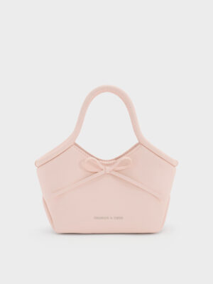 Charles & Keith - Hazel Bow Tubular Top Handle Bag