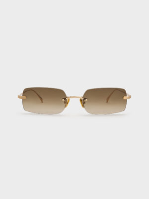 Charles & Keith - Easton Rimless Rectangular Sunglasses