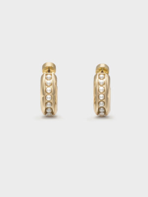 Charles & Keith - Pearl Open-Hoop Earrings