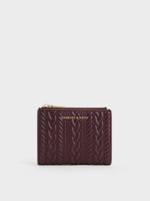 Charles & Keith - Apolline Textured Top-Zip Wallet