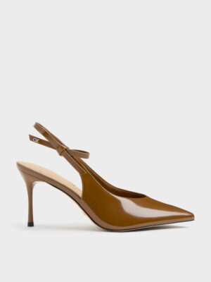 Charles & Keith - Anastasia Leather Slingback Pumps