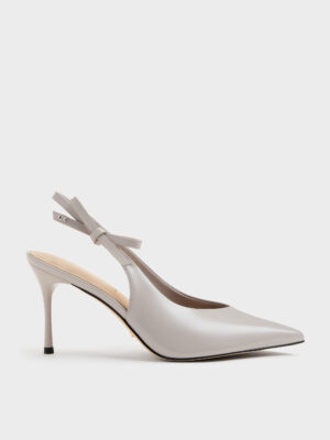Charles & Keith - Anastasia Leather Slingback Pumps