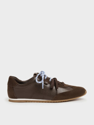 Charles & Keith - Jace Leather & Suede Sneakers