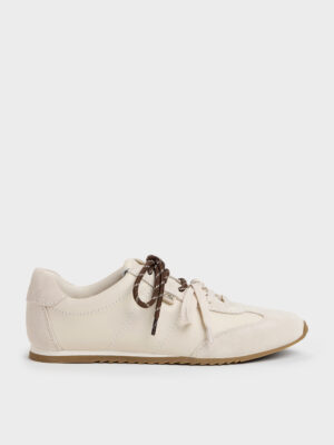 Charles & Keith - Jace Leather & Suede Sneakers