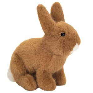 Hermann 93739 Rabbit Sitting Brown Plush Cuddly Soft Toy