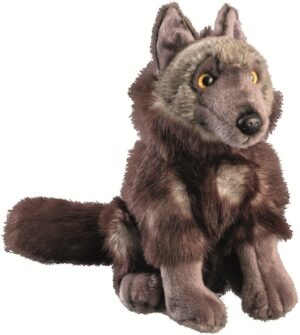 PetJes 990643 Classic Wildlife Black Wolf Plush Soft Toy