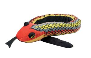 PetJes 992674 Snakes Red Spotted Garter Snake Plush Soft Toy
