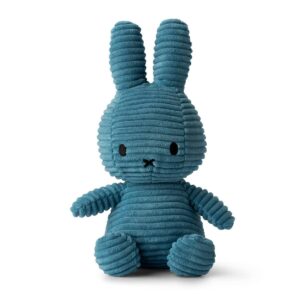 Bon Ton Toys 24182610 Miffy Corduroy ECO Aviator Blue Sitting Plush Toy