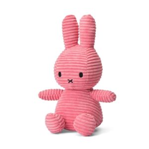 Bon Ton Toys 24182609 Miffy Corduroy ECO Bubblegum Pink Sitting Plush Toy