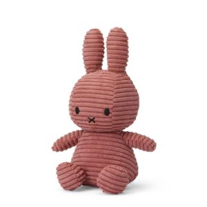 Bon Ton Toys 24182616 Miffy Corduroy ECO Dusty Rose Sitting Plush Toy