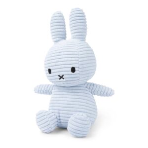 Bon Ton Toys 24182619 Miffy Corduroy ECO Ice Blue Sitting Plush Toy
