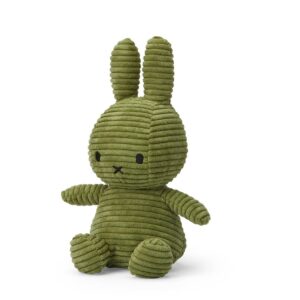 Bon Ton Toys 24182614 Miffy Corduroy ECO Olive Green Sitting Plush Toy