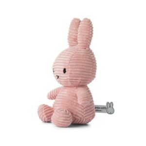 Bon Ton Toys 24182604 Miffy Corduroy ECO Pink Sitting Plush Toy
