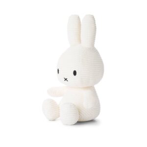 Bon Ton Toys 24182601 Miffy Corduroy ECO White Large Sitting Plush Toy