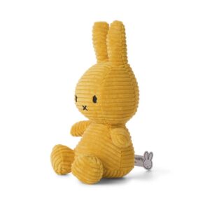 Bon Ton Toys 24182607 Miffy Corduroy ECO Yellow Sitting Plush Toy