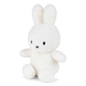 Bon Ton Toys 24182590 Miffy Cotton Candy Textured ECO Cream Sitting Plush Toy
