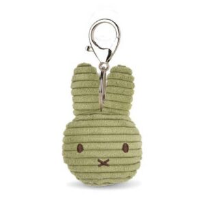 Bon Ton Toys 24004403 Miffy Flat Corduroy ECO Olive Green Keychain