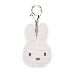Bon Ton Toys 24004002 Miffy Flat Corduroy ECO White Plush Keychain