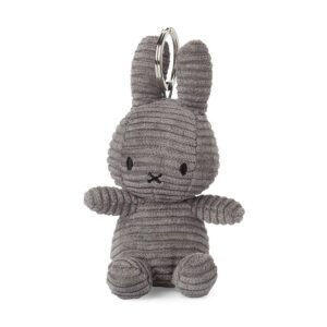 Bon Ton Toys 24205081 Miffy Corduroy ECO Grey Plush Keyring