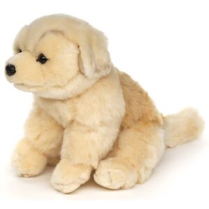 Uni Toys L42226RA-GR Golden Retriever Puppy 18cm Dog Sitting Plush Toy