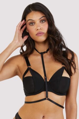 Juliet Harness Black Bra | UK 32F | Playful Promises