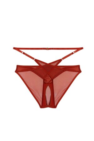Eddie Rust Crossover Wrap Crotchless Brazilian Brief | UK 24 | Playful Promises