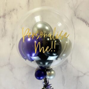 Personalised Gothic Night Balloon-Filled Bubble Balloon