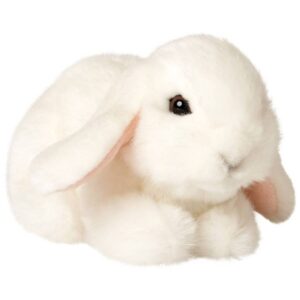 Uni Toys G80152W1 Aries Rabbit White 18cm Lying Soft Bunny Plush Toy