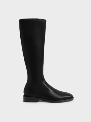 CHARLES & KEITH - Sasky Knee High Flat Boots
