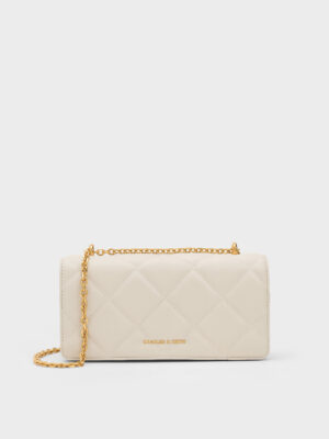 CHARLES & KEITH - Paffuto Quilted Wallet On Chain