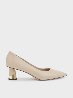 CHARLES & KEITH - Cammie Metallic-Heel Pumps