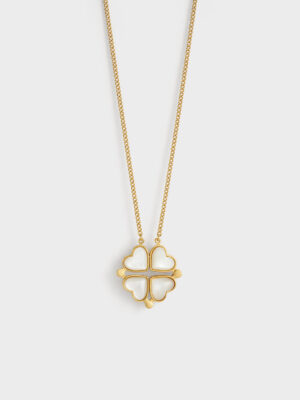 CHARLES & KEITH - Annalise Clover Heart Necklace