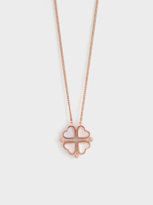 CHARLES & KEITH - Annalise Clover Heart Necklace