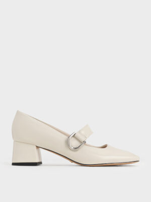 CHARLES & KEITH - Gabine Leather Mary Jane Pumps