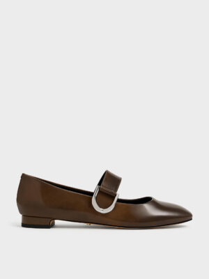 CHARLES & KEITH - Gabine Leather Mary Janes