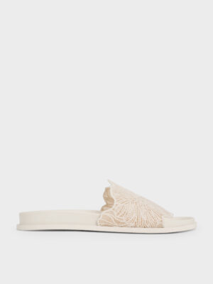 CHARLES & KEITH - Meja Floral Slide Sandals