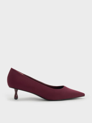 CHARLES & KEITH - Ruthie Faux Suede Kitten Heels