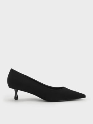 CHARLES & KEITH - Ruthie Faux Suede Kitten Heels