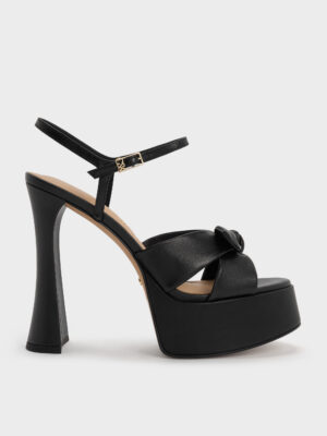 CHARLES & KEITH - Jayce Leather Platform Sandals