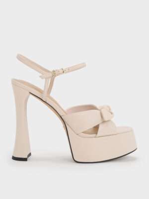 CHARLES & KEITH - Jayce Leather Platform Sandals