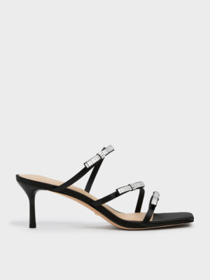 CHARLES & KEITH - Jessy Gem-Bow Heeled Sandals