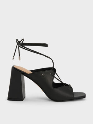 CHARLES & KEITH - Jianna Leather Heeled Sandals