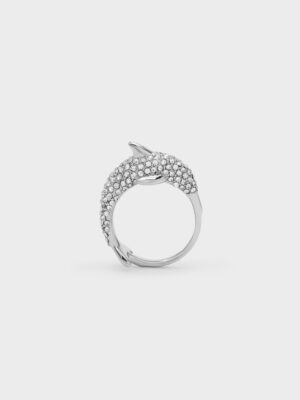 CHARLES & KEITH - Delphina Crystal-Dolphin Ring