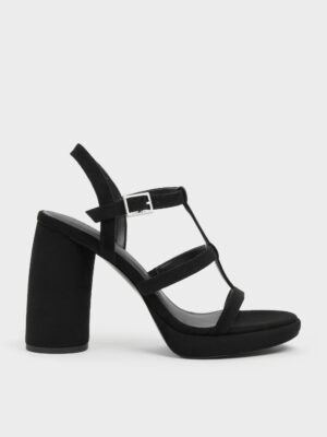 CHARLES & KEITH - Aether Faux Suede Platform Sandals