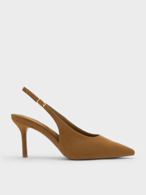 CHARLES & KEITH - Emelia Faux Suede Slingback Pumps
